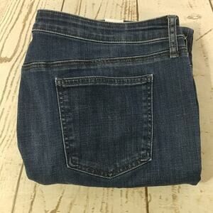 Chico's So Slimming Girlfriend Slim Leg Ankle Jeans Blue